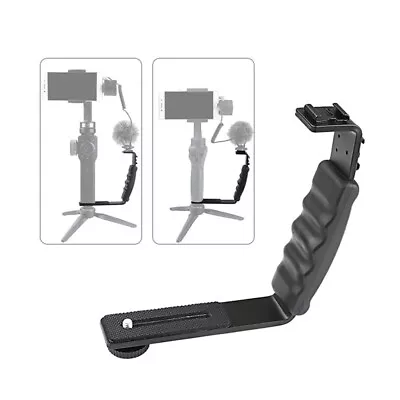 Handheld L-shaped Gimbal Expansion Bracket Holder With 2 Hot Shoe Mounts Z7F7 • $12.69