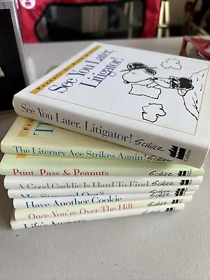 Set Of 7 Vintage Hardback Peanuts Snoopy Mini Books Work And Play • $30