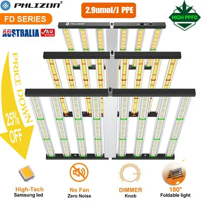 Phlizon FC4500 6500 8000 Led Grow Light Samsung Full Spectrum Hydroponics Plants • $229.22