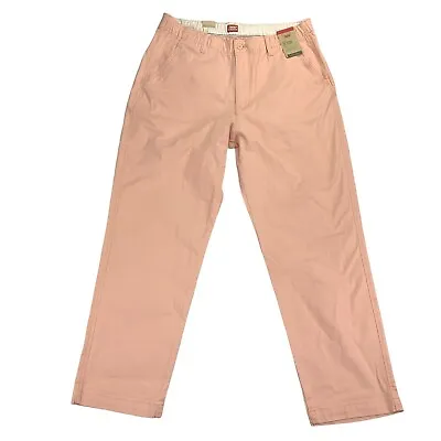 Levi's Mens XX Chino EZ Waist Taper Fit Pants Pink L • $37.97