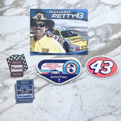 Vintage 1992 Richard Petty Fan Tour NASCAR Racing Stickers Cards & Memorabilia • $24