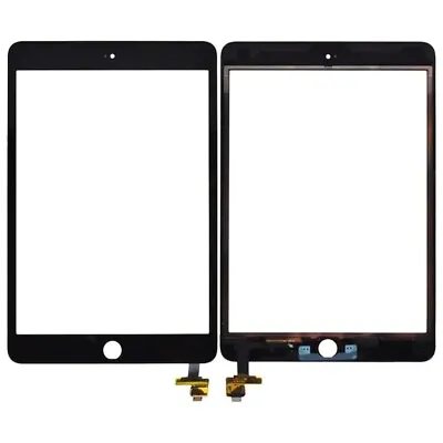 Apple IPad Mini 3 A1599 / A1600 Touch Screen Glass Digitizer + Adhesive - Black • £9.95