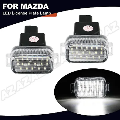 For 14-20 Mazda 6 [FULL LED] White License Plate Lights Trunk Lid Tag Lamps PAIR • $12.95