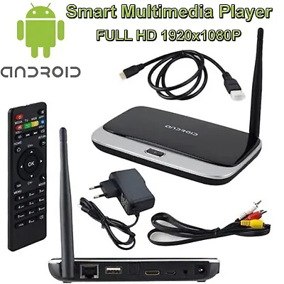 WIFI Android 4.4 Smart TV Box XBMC CS918/Q7 Quad Core 2GB/8GB RK3188T Media Play • £24.54