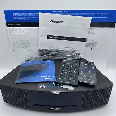 BOSE Wave Music System IV 417788-WMS AM/FM Clock CD Player Factory Renewed • $300