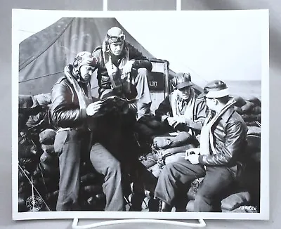 1942 - 8x10 Photo - Four Pilots From P-38 Squadron Waiting For Action • $19.99