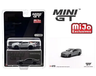 MINI GT 1:64 Ford Mustang GT LB-Works Grey Diecast Model Car MGT00470 • $16.99