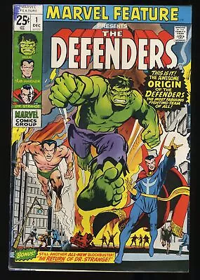 Marvel Feature #1 FN+ 6.5 1st Appearance And Origin Defenders! Marvel 1971 • $114