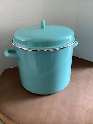 Pioneer Woman 12 Quart Teal Speckled Stock Pot • $40