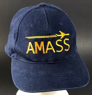 Vtg AMASS Aviation Airport Movement Area Safety System Snapback Hat Cap Denim • $78.99