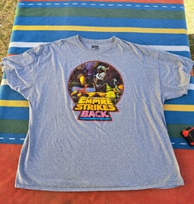 $10 • Buy Star Wars The Empire Strikes Back  Yoda Film T Shirt Sci-fi Grey 3XL
