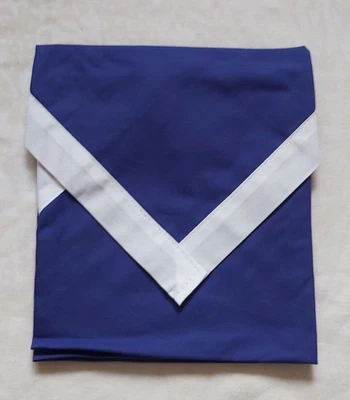 £2.95 • Buy Boy Scout Cub Scout & Girl Guide Necker Neckerchief Blue White Trim 100% Cotton