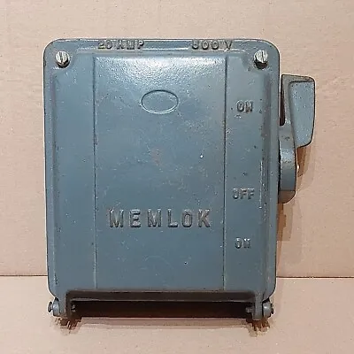 Memlok 20A TP Changeover Switch 500A - 3 Phase Motor Reversing Knockouts Intact • £39.99