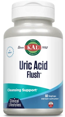 $20.99 • Buy KAL Uric Acid Flush - 60 VegCaps