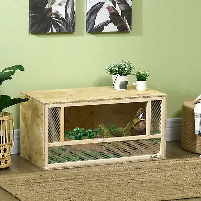 Wooden Reptile Terrarium For Chameleon Lizard Snake Frog Turtle • $69.99