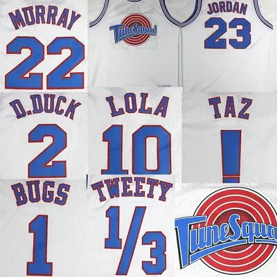 All Size Space Jam Tune Squad Basketball Jerseys Jordan/ Taz /Bugs/ Lola #23 • $14.99