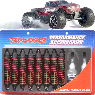 Traxxes Brushless E-maxx Big Bore Aluminum Upgrade Shock Set Of 8 • $99.95