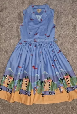 Lindy Bop Swing / T Dress.. Size 10 Very Cute Design • £14