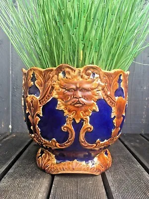 Stunning Antique Majolica Pottery Planter Plant Pot Jardiniere Thomas Forester ? • £325