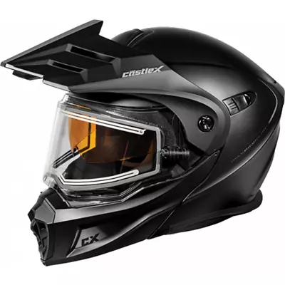 Open Box CastleX Adult CX950 V2 Modular Electric Snowmobile Helmet Matte Black • $188.39