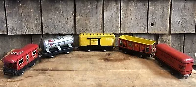 Vintage MARX Tin Litho Train Set New York Center Marlines Cars • $175