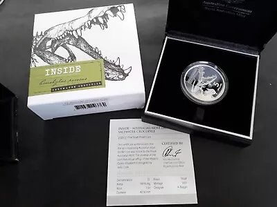 $65 • Buy 2020 Australia Inside: Saltwater Crocodile 1oz Silver (99.9%) $5 Proof Coin