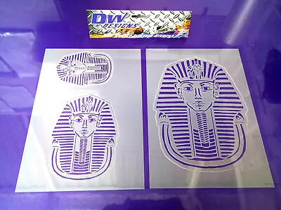 £9.95 • Buy Tutankhamun Single Layer Mylar  Multi Size Set Airbrush Art Crafts Stencil 