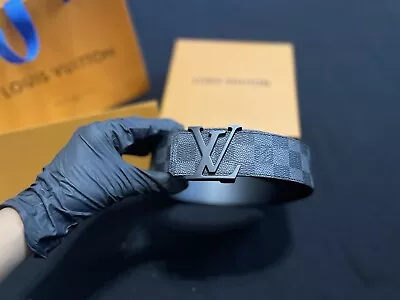 Louis Vuitton LV Initiales Belt - Black (M9808) SHIPS SAME DAY • $207.50