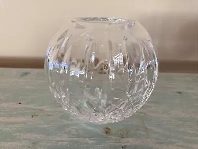 Vintage Waterford Crystal Small Bowl Bud Vase 3.5  T X 4  D  Read Below • $29.99