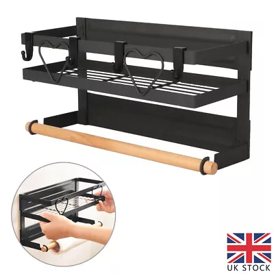 Magnetic Fridge Rack Organizer Refrigerator Side Storage Shelf Spice Holder Tool • £15.99