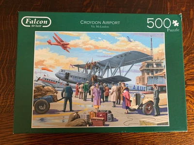 £2 • Buy 🧩falcon 500 Piece Puzzle - Croydon Airport - 100% Complete