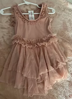 Mondor Toddler Blush Skirted Leotard W/Ruffled Trim Sz. 2-4 Absolutely Stunning! • $15