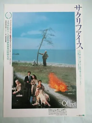 $24 • Buy The Sacrifice By Andrei Tarkovsky Japan Movie Poster Flyer B5 1986 Chirashi 