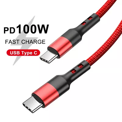 $4.79 • Buy Heavy Duty PD USB C To USB C Type C Data Fast Charging Charger Cable For Samsung
