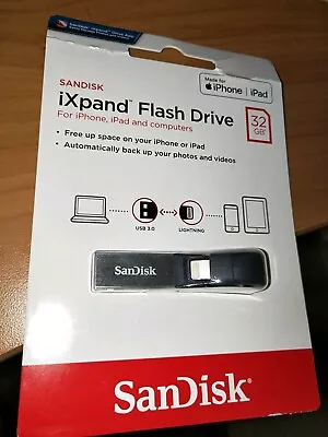 Sandisk Ixpand 32gb Flash Drive BRAND NEW • $35