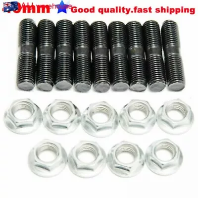 9 X Stud Kit M10x1.25 For Mitsubishi DSM 1G EVO1~10 Turbos Turbo L:40 Mm • $19.99