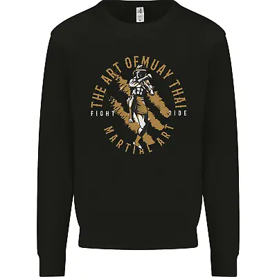 The Art Of Muay Thai MMA Mixed Martial Arts Mens Sweatshirt Jumper • $20.19