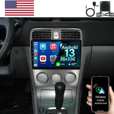 Android 13 Apple Carplay For Subaru Forester 2002-2008 Car Stereo Radio Gps Navi • $158.80