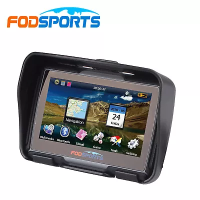 4.3  Bluetooth Car Motorcycle GPS Navigation Waterproof Motorbike SAT NAV + Maps • $110.99