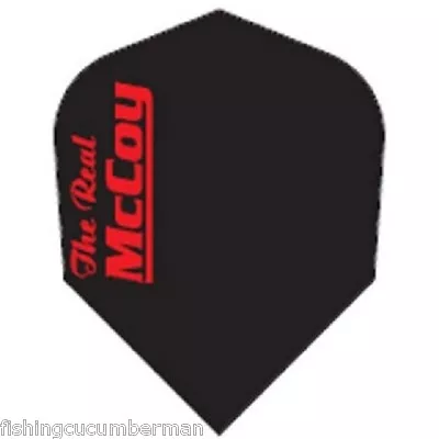 £3.29 • Buy 5 SETS OF McCOY EXTRA STRONG DART FLIGHTS BLACK/RED