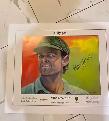 Adam Gilchrist Signed Poster From The WACA • $200