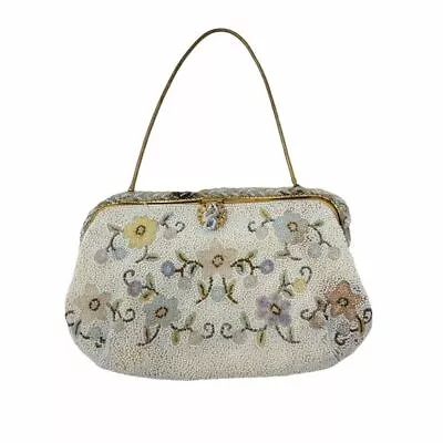 Vintage Jorelle Bags | 1940's Beaded Floral Evening Purse Made In France • $59.99