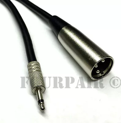 6ft XLR 3-Pin Male To 3.5mm 1/8  Mono Plug Shielded Microphone Mic Audio Cable • $6.95