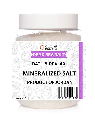 £9.97 • Buy DEAD SEA SALT 1kg Carnallite From Jordan, Skin, Spa, Bath, Scrub, Wrap, Free P&P