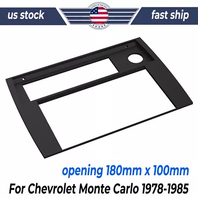 Double Din Dash Radio Bezel For 1978-85 Chevy Monte Carlo Mount Bracket 180*100 • $35.99