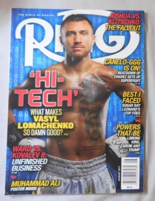 $40 • Buy Vasyl Lomachenko August 2017 RING Magazine - ALI POSTER  EX+