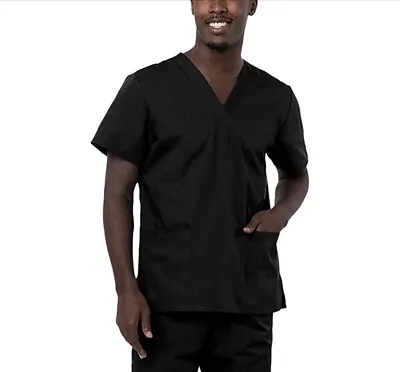 £5.50 • Buy Scrub Medical Uniform Top Women Men Tunic Nurse Hospital Work Wear Medical Tops