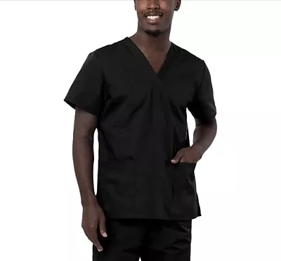 £5.50 • Buy Scrub Medical Uniform Top Women Men Tunic Nurse Hospital Work Wear Medical Tops