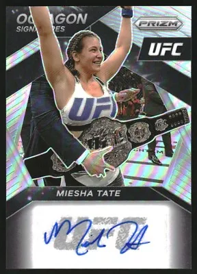 2021 Panini Prizm UFC Octagon Signatures Prizms Silver #OSMST Miesha Tate Auto • $30