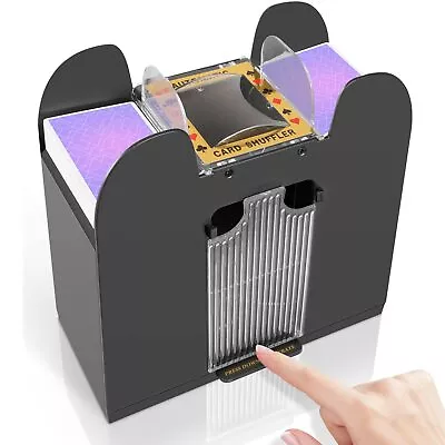 Automatic Card Shuffler 6 DeckBattery-Operated Playing Card Shuffler For Hom... • $35